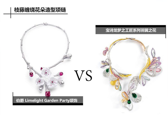 植藤缠绕花朵造型项链